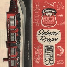 Vtg. Colonna Bros. Selected Recipes Booklet Italian Bread Crumbs Parmesan Cheese