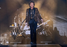 Mick Jagger Hand Signed Rolling Stones Legend Photo 12x8 COA - PSA QO CARD