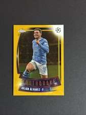 2023-24 Topps Chrome UEFA Club Competitions Gold Refractor /50 Julian Alvarez