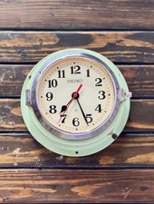 Super Tanker Ship's Slave Original Iron Retro Seiko Electric Wall Clock - Japan