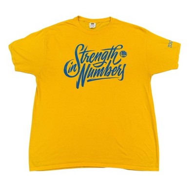 Golden State Warriors T-Shirt XL Strength in Numbers 2018 NBA Playoffs Champions