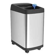 ELLO&ALLO 13 GALLON TOUCHLESS KITCHEN TRASH CAN - STAINLESS STEEL