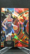JORDAN POOLE 2024 PRIZM RED CRACKED ICE PREMIER LEVEL WIZARDS