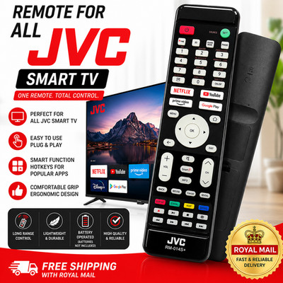 Ersatz Fernbedienung für JVC Smart TV RM-024S Pro LCD LED HD 3D Netflix