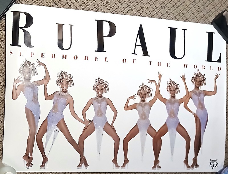 RuPaul SUPERMODEL OF THE WORLD 24"x37" Semi-Glossy Promo Poster RARE Tommy Boy