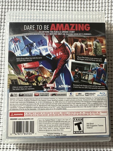 The Amazing Spider-Man 2 (Sony PlayStation 3, 2014) - Picture 3 of 5