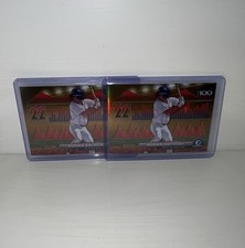 (2x) 2024 Bowman Chrome Roman Anthony Scouts Top 100 Gold Refractor /50 Red Sox