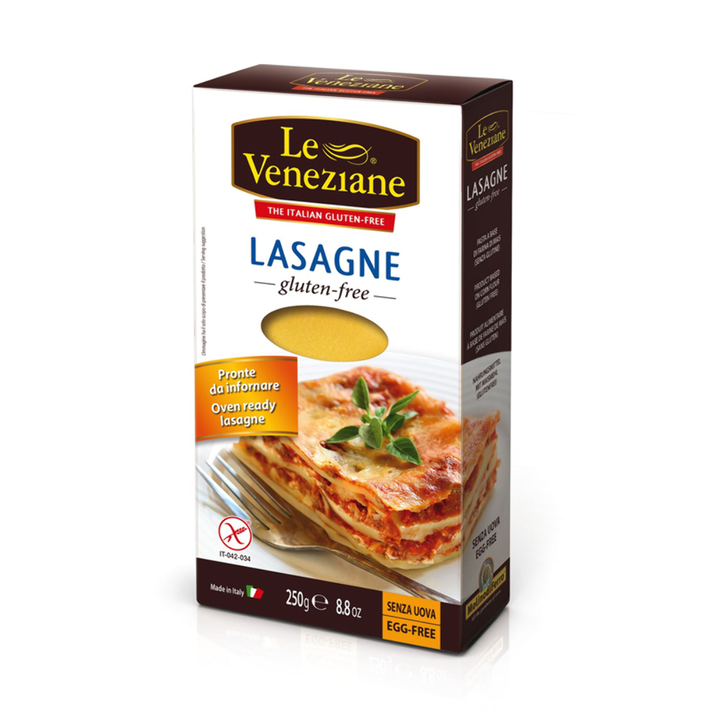 Le Veneziane Gluten Free Lasagne Sheets 250g Italian Pasta