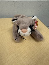 TY Beanie Baby Babies CANYON The Cougar P.E. Pellets Vintage 1998 Plush Toy