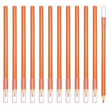 Pre-sharpened Colored Pencil Set, 12 Pcs Pencils, Orange Yellow