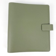 Filofax Camden Organizer Faux Leather Personal Olive Khaki Green