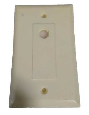 Cable Maid WP-W Offset Center Wall Plate Off White Faceplate Insert
