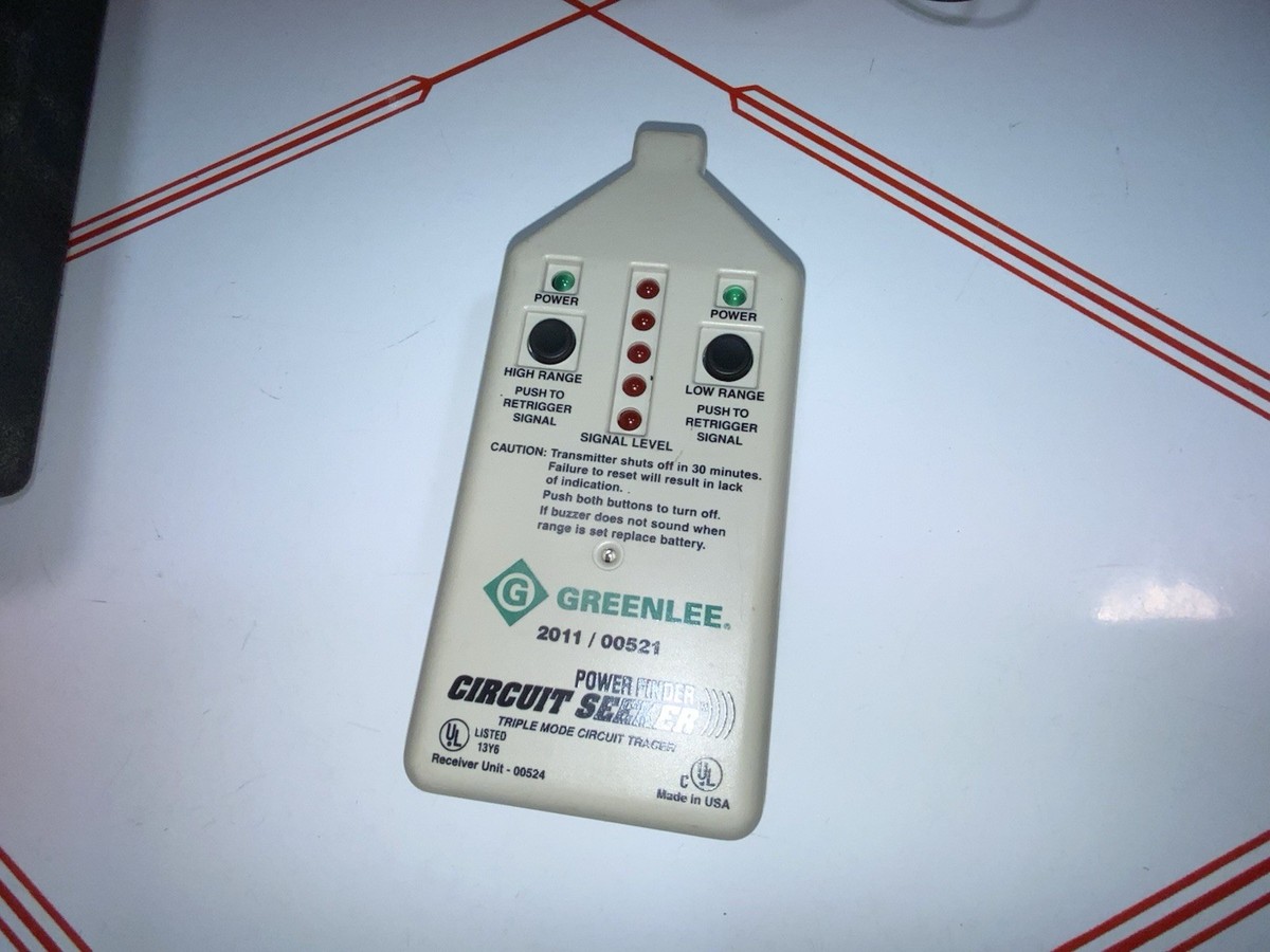 Greenlee 2011/00521 Power Finder Circuit Seeker W/Case Tested 
