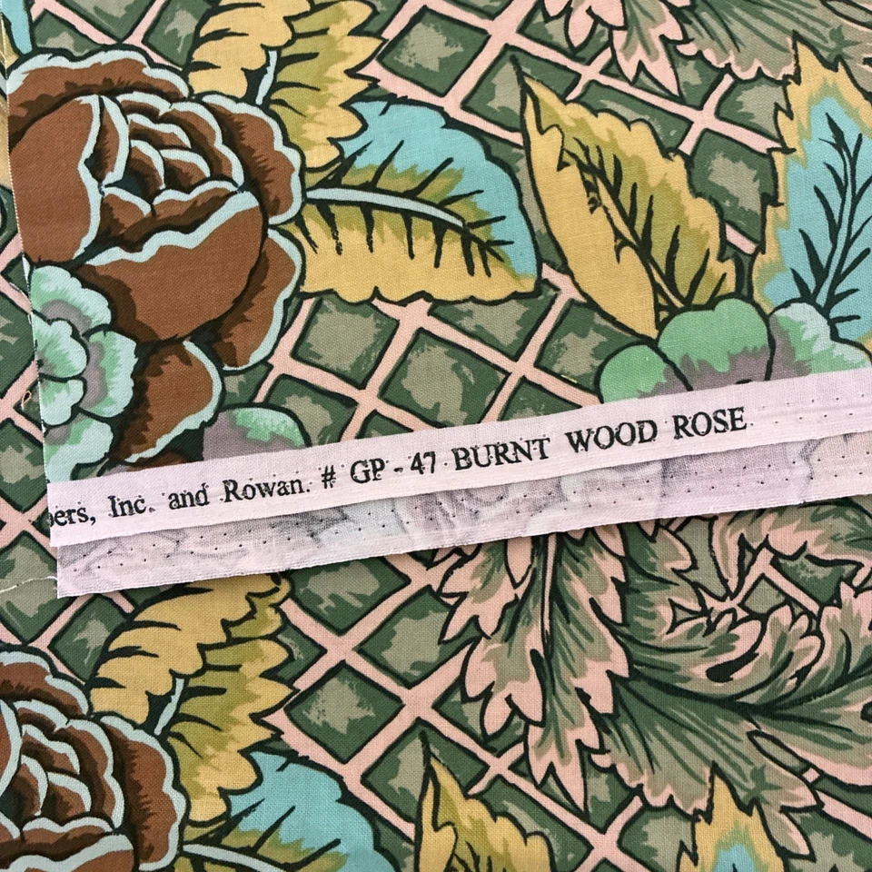 1/4 YD - Barril de café 'Burnt Wood Rose' Rowan Westminster Fibers GP-47 Original Foto 2 de 4