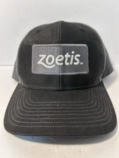 Zoetis Hat Adjustable SnapBack Baseball Trucker Cap Black & Gray