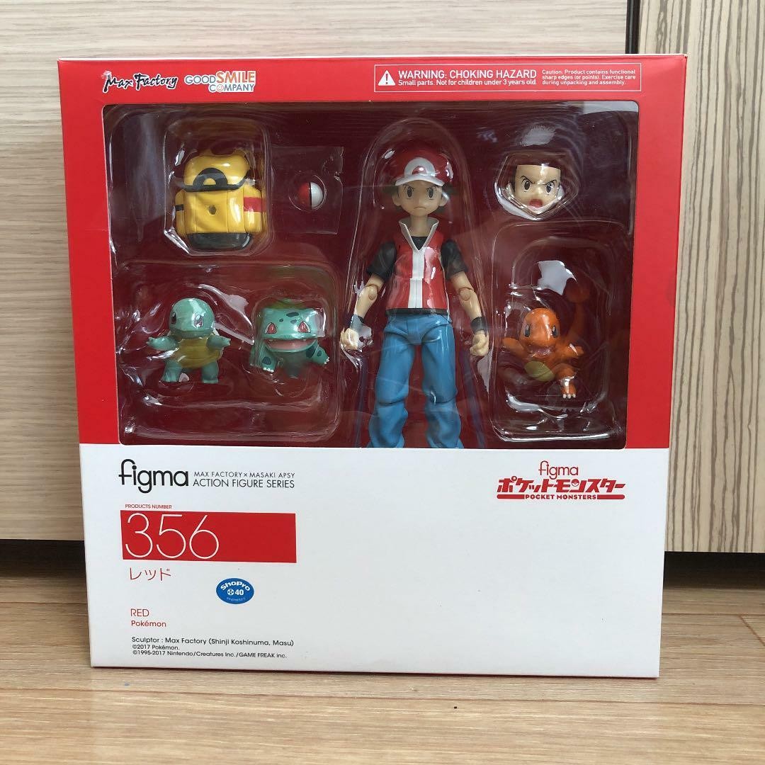 Figma Red 356 Pokemon Trainer Pocket Monster Max Factory Soft