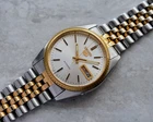 July 1995 Seiko Mens Watch Two Tone Bracelet Fluted Bezel Automatic Day Date