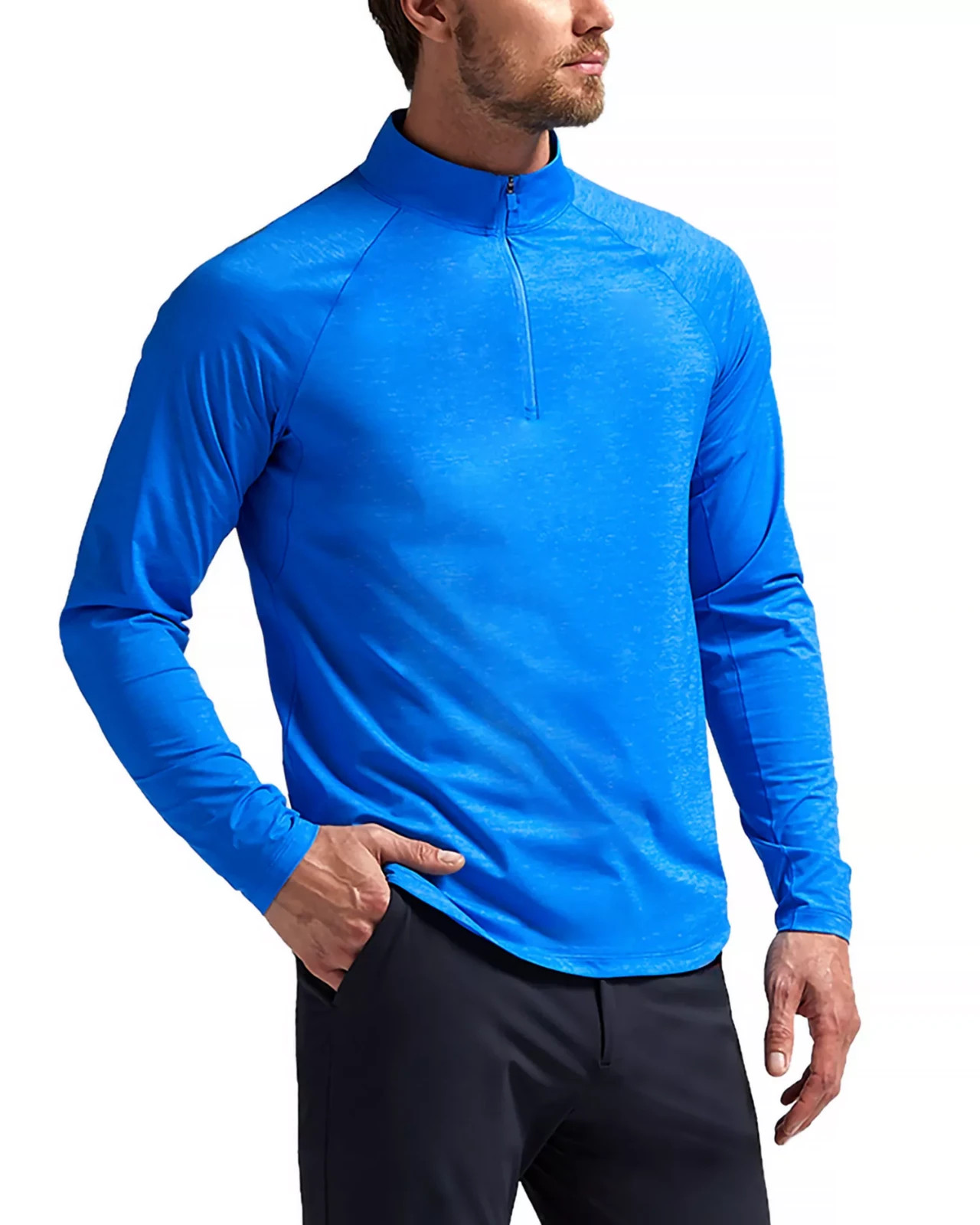 GFORE Tech Melange Raglan Quarter Zip Pullover Shirt Mens XXL Heather Racer 10390₽