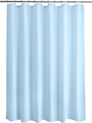 Fabric Shower Curtain Liner Waterproof Machine Washable 70x72 Baby Blue