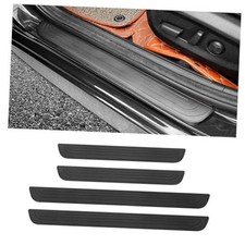 4PCS Car Door Sill Protector,Anti-Scratch Rubber Car Door Width 1.57" Black