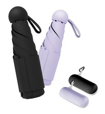Travel Mini Umbrella with UPF 50 Cooling UV Rain Protection, Compact Small ...