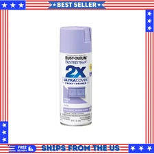 6pcs 12oz Satin French Lilac General Purpose Spray Paint Indoor Outdoor Surface.