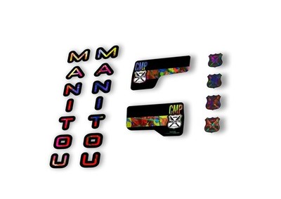 Manitou Machette Comp 2020 Gabel Federung Aufkleber Kit Sticker Set Oil Slick