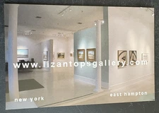 art postcard 1999 Lizan Tops gallery invitation