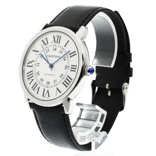Cartier — Cartier Ronde Solo de Cartier XL W6701010 42mm SS Silver Dial Date Watch #C6764