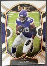 2020 Panini Select C.J. Ham Rookie Minnesota Vikings #37