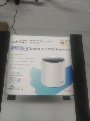 TP-Link Deco X55 AX3000 Wi-Fi 6 Router Dual-Band 3-Ethernet Ports - White