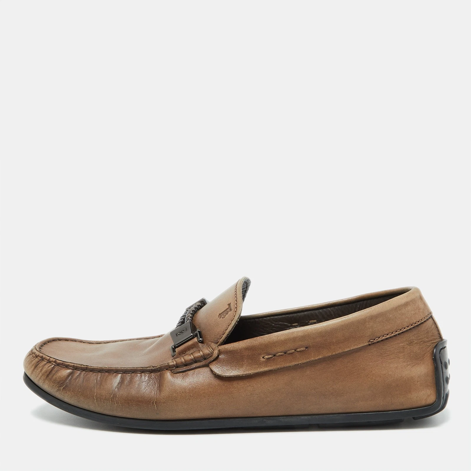 TOD’S Mocassini Tod's in pelle marrone con dettagli fibbia taglia 41 5