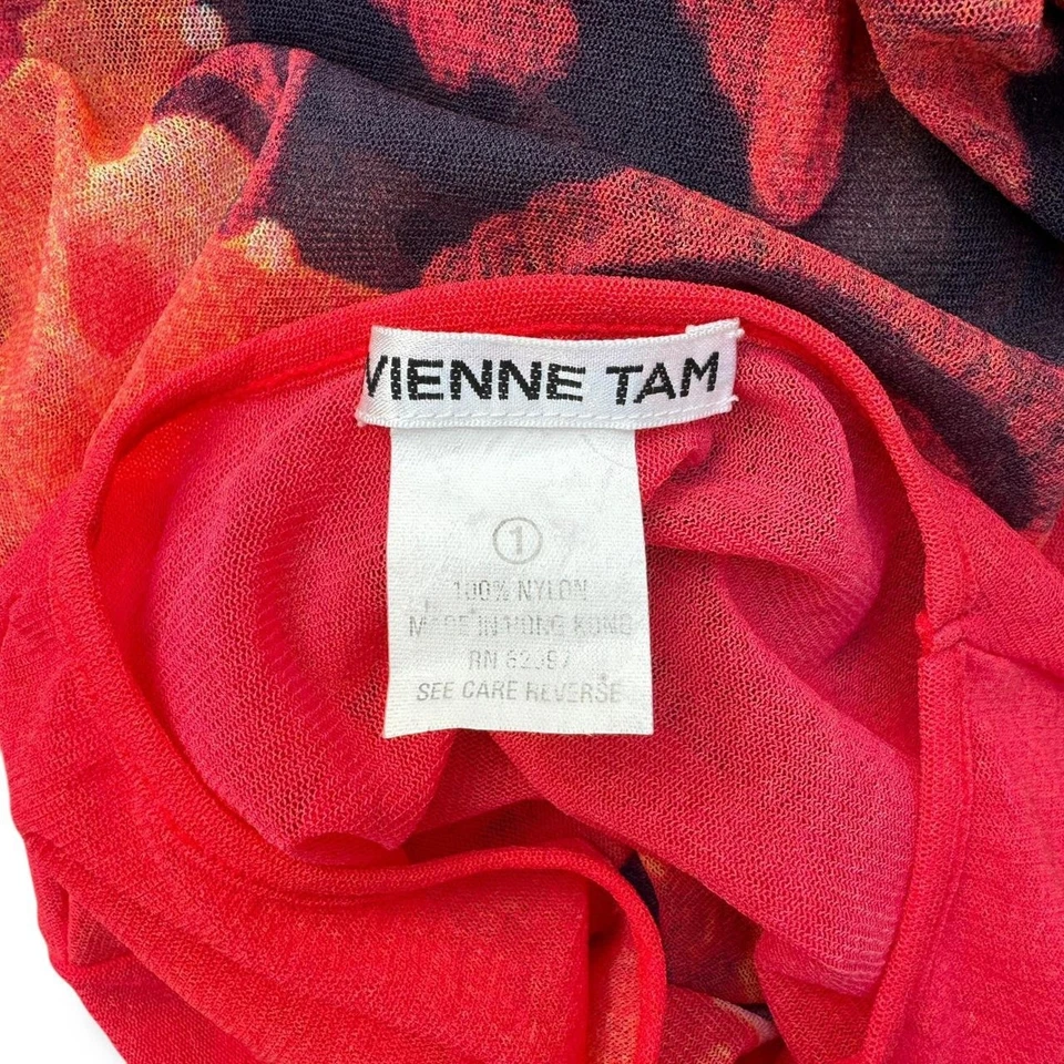 Top de malla transparente Vivienne Tam Archival raro Foto 4 de 4