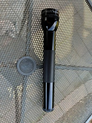 Vintage Mag-Lite Flashlight 3 D Cell 12   Nice Heavy Duty Police 5W LED