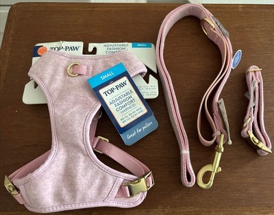 Top Paw Adjustable Fashion Comfort Harness W/ 4  Leash (Small) *Price Is Each*