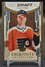 2021-22 Upper Deck Exquisite Collection Cam York Rookie Draft Day Gold #/99