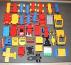 LEGO DUPLO BUNDLE APPROX 2KG - SLIDING LOCOMOTIVES PLANE SPARE PARTS CARS - 40 Pieces