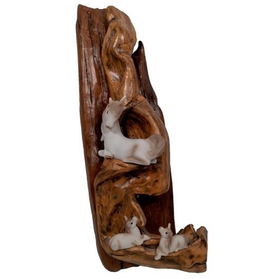 Handmade Driftwood Wall Hanging Unicorns Unicorn Kitschy Magical Decor 14'' READ