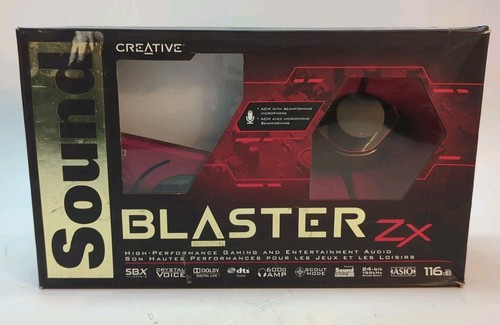 Creative Sound Blaster Zx High Performance Gaming Sound Card Red (30574) - Photo 5/9