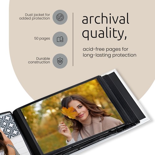 Album-Holds 100 4" x 6" Photos, Black (PH43562-0) - Bild 5 von 12