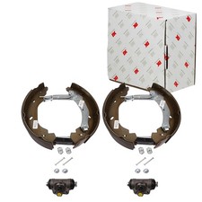 NK BREMSBACKEN SATZ HINTERACHSE PASSEND FÜR FORD TRANSIT TROMMELBREMSE |