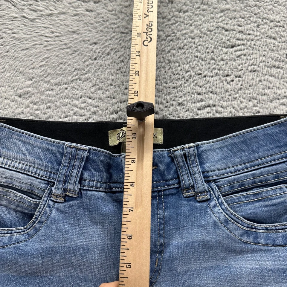 Democracy Jeans Womens Size 6 Blue Cotton Stretch Mid Rise Fit Skinny Ankle - Image 3 of 4