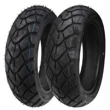 Produktbild - M+S Reifen Set Winter Allwetter 120/70-12 + 130/70-12 für Roller vorne hinten