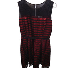 J Taylor Size 14 Vintage Y2K Striped Formal Prom Dress Whimsigoth Witchy Vampire