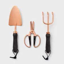 Hilton Carter 3PC Garden Tools: Shovel, Pruner, Cultivator - Rust Resistant