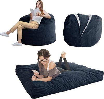 Wandelbarer Sitzsack Stuhl zu Bett Plüsch Sofa Liege weicher abnehmbarer Bezug
