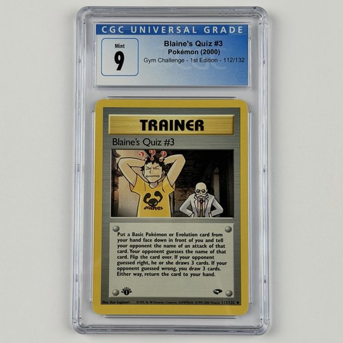 Blaine's Quiz #3 (1st Edition) graded CGC 9 for sale on eBay
