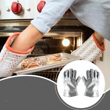 Heat Resistant Welding Gloves Aluminum Foil Mitts Work Gloves