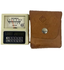 GREENLEE/BEHA Vintage Light Meter, Leather Case, Manual *No Battery Required