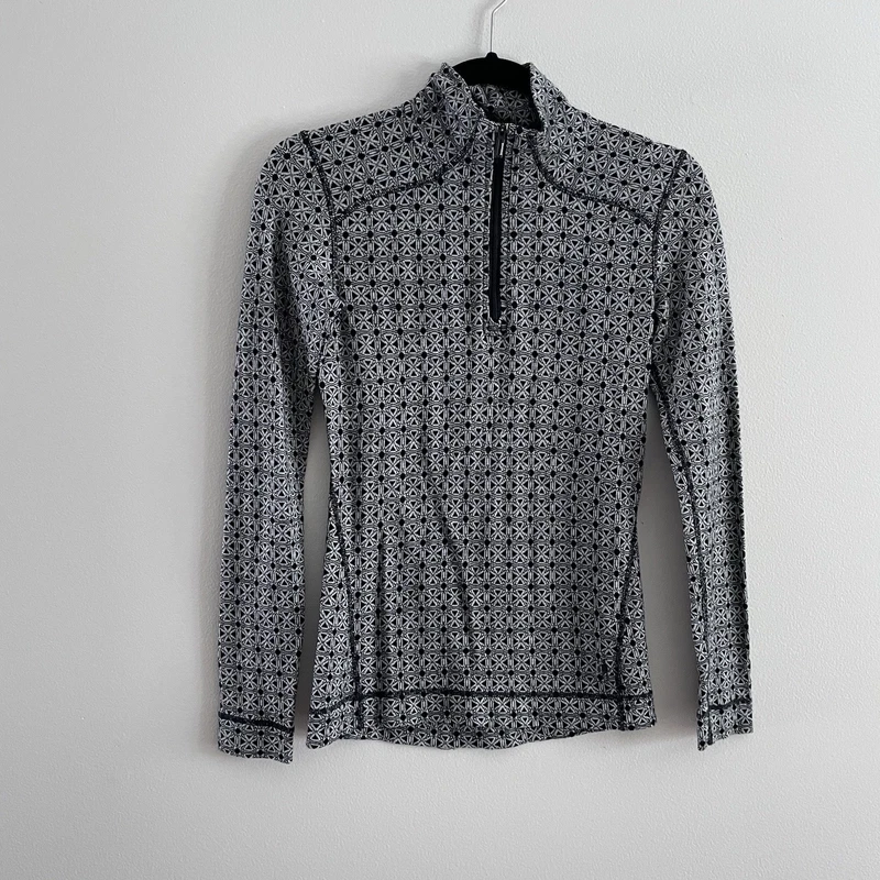 smartwool printed merino wool outdoor nts mid 250 zip turtleneck shirt